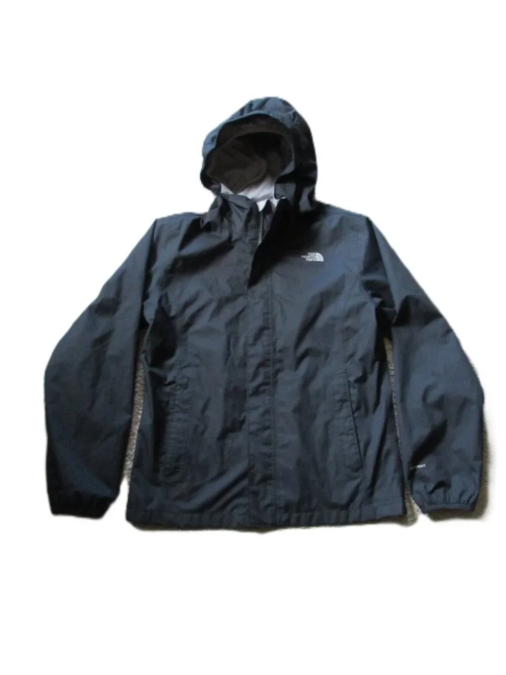 The North Face Girls L 14/16 Dry Vent Waterproof Black Hooded Shell Jacket
